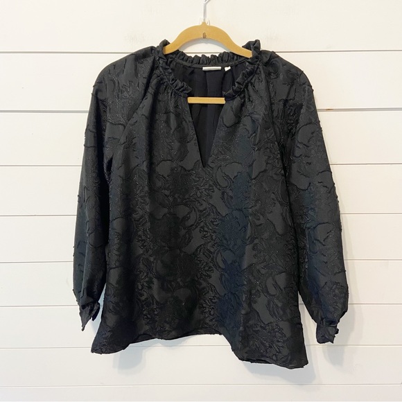 NWTs Spartina 445 | Josette Jacquard Blouse Size Medium - Picture 4 of 12